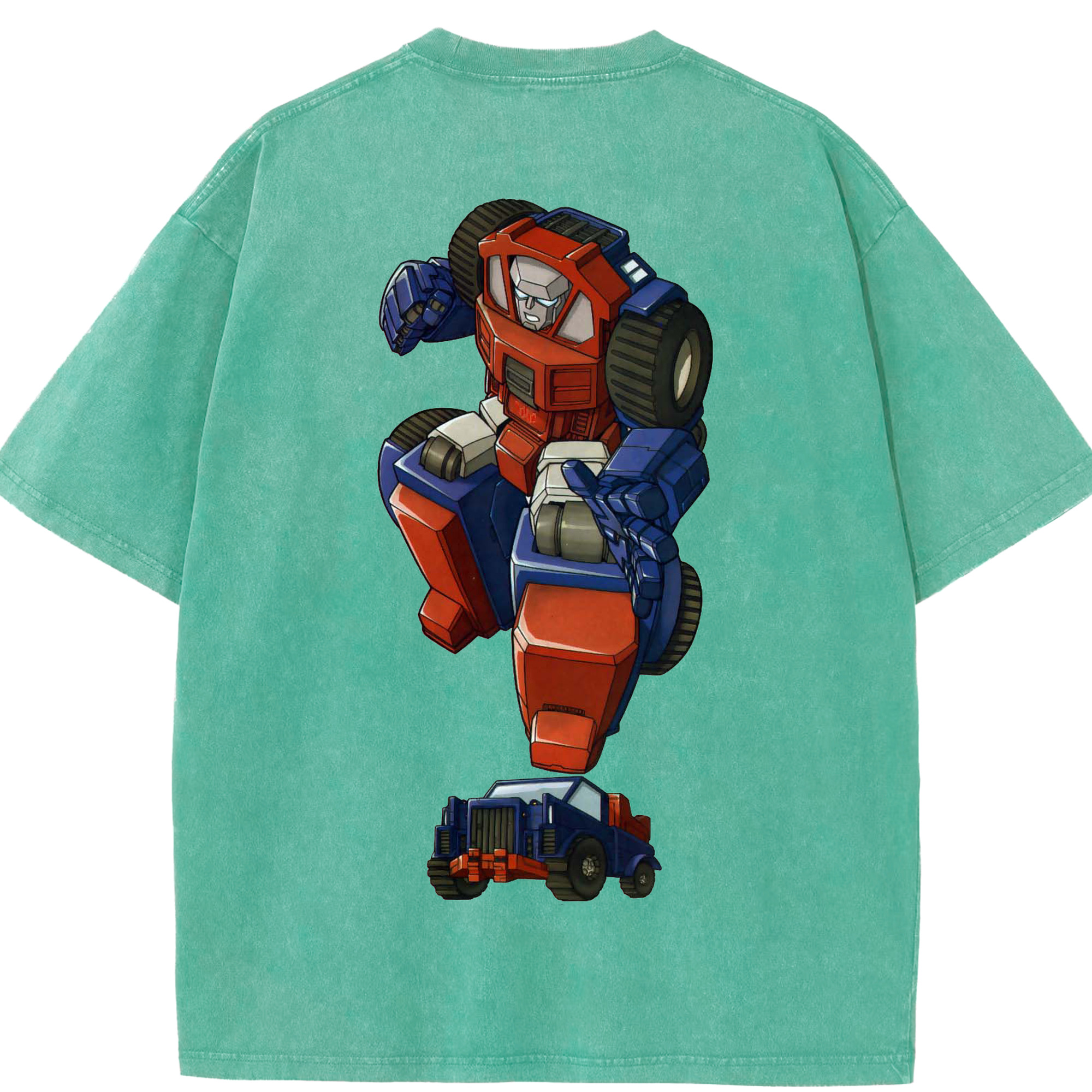 （画像用）  綿100% ヴィンテージ風 半袖Tシャツ（背面プリント）